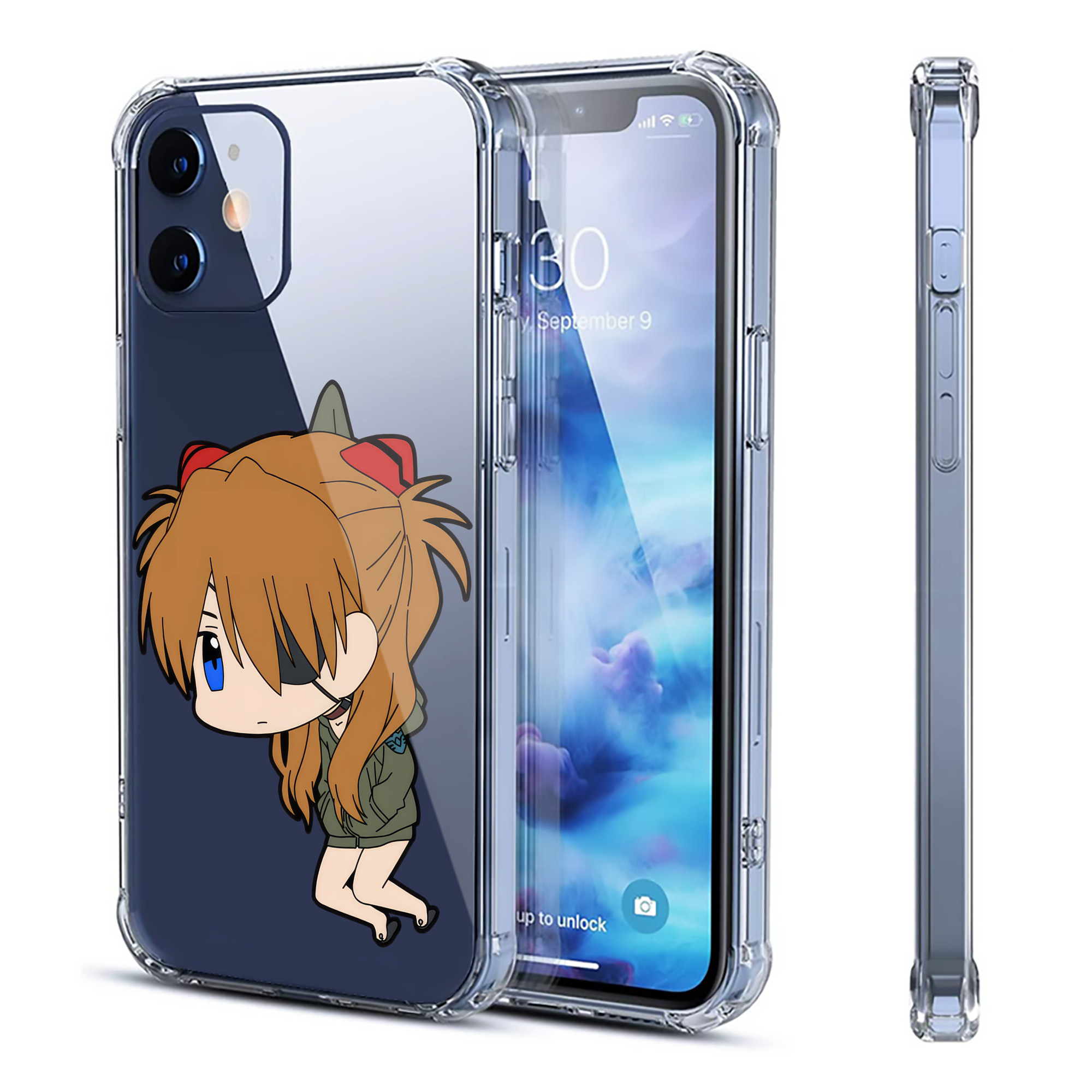 （画像用） EVA 新世紀エヴァンゲリオン 【iPhone 12シリーズ対応】透明スマホケース（クリアソフトケース）